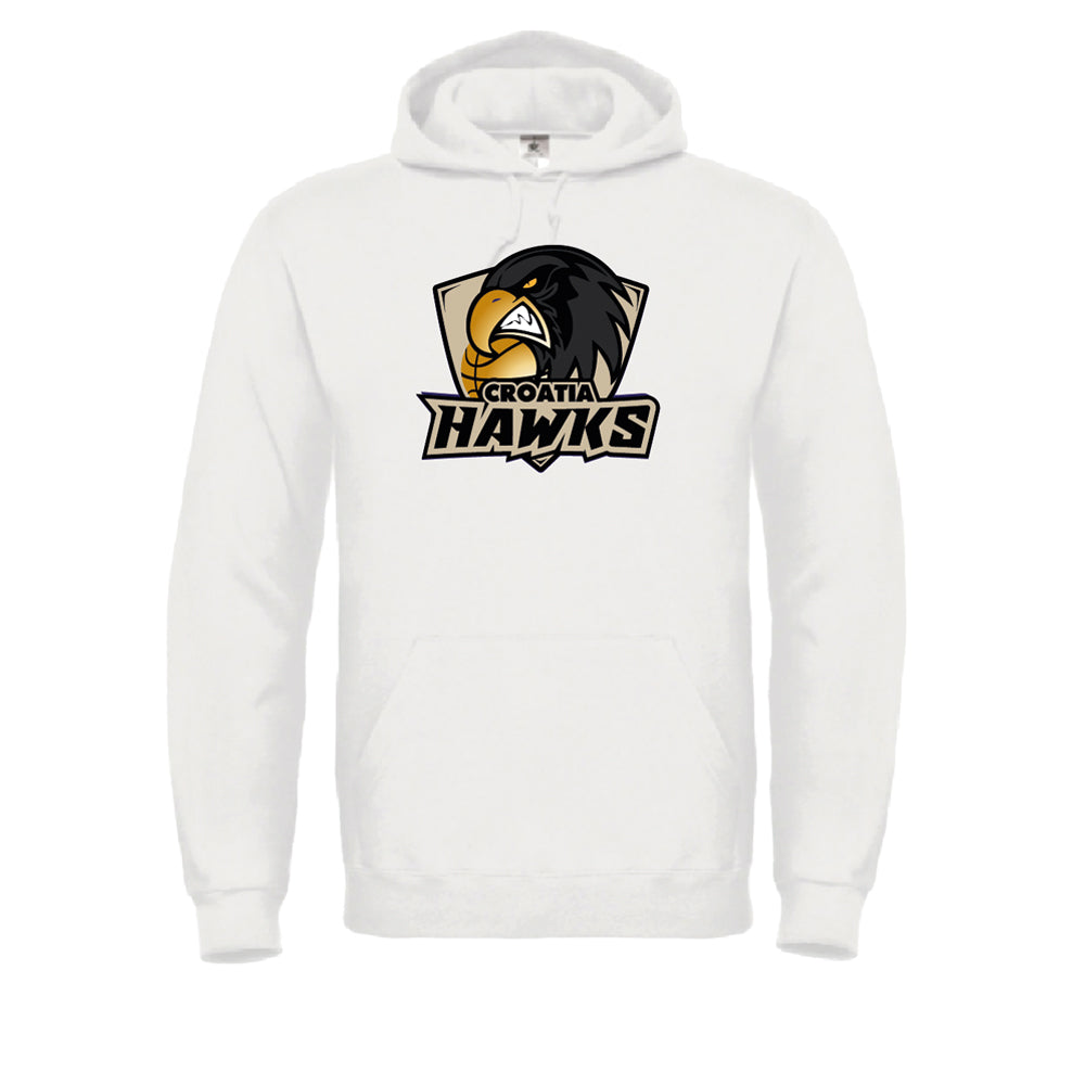 Hoodie Weiß - "Hawks Logo" - mehrfarbig