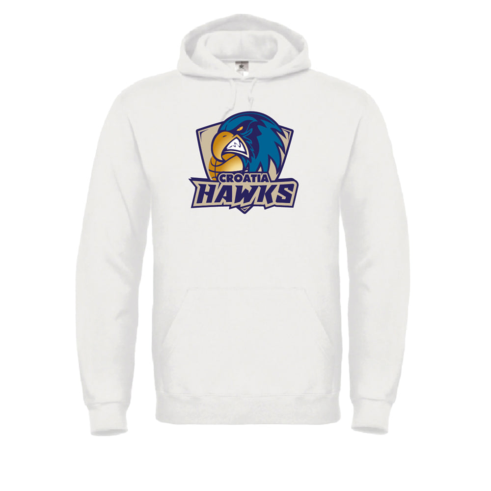 Hoodie Weiß - "Hawks Logo" - mehrfarbig