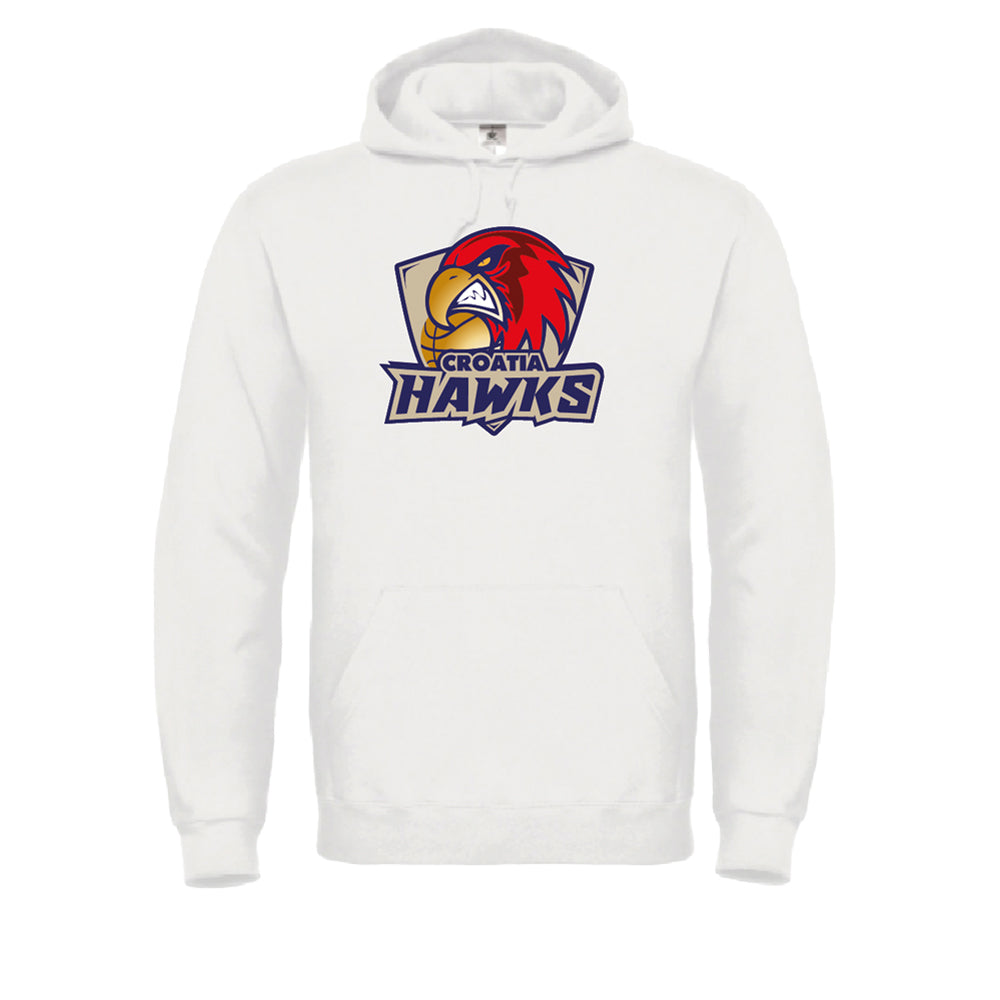 Hoodie Weiß - "Hawks Logo" - mehrfarbig