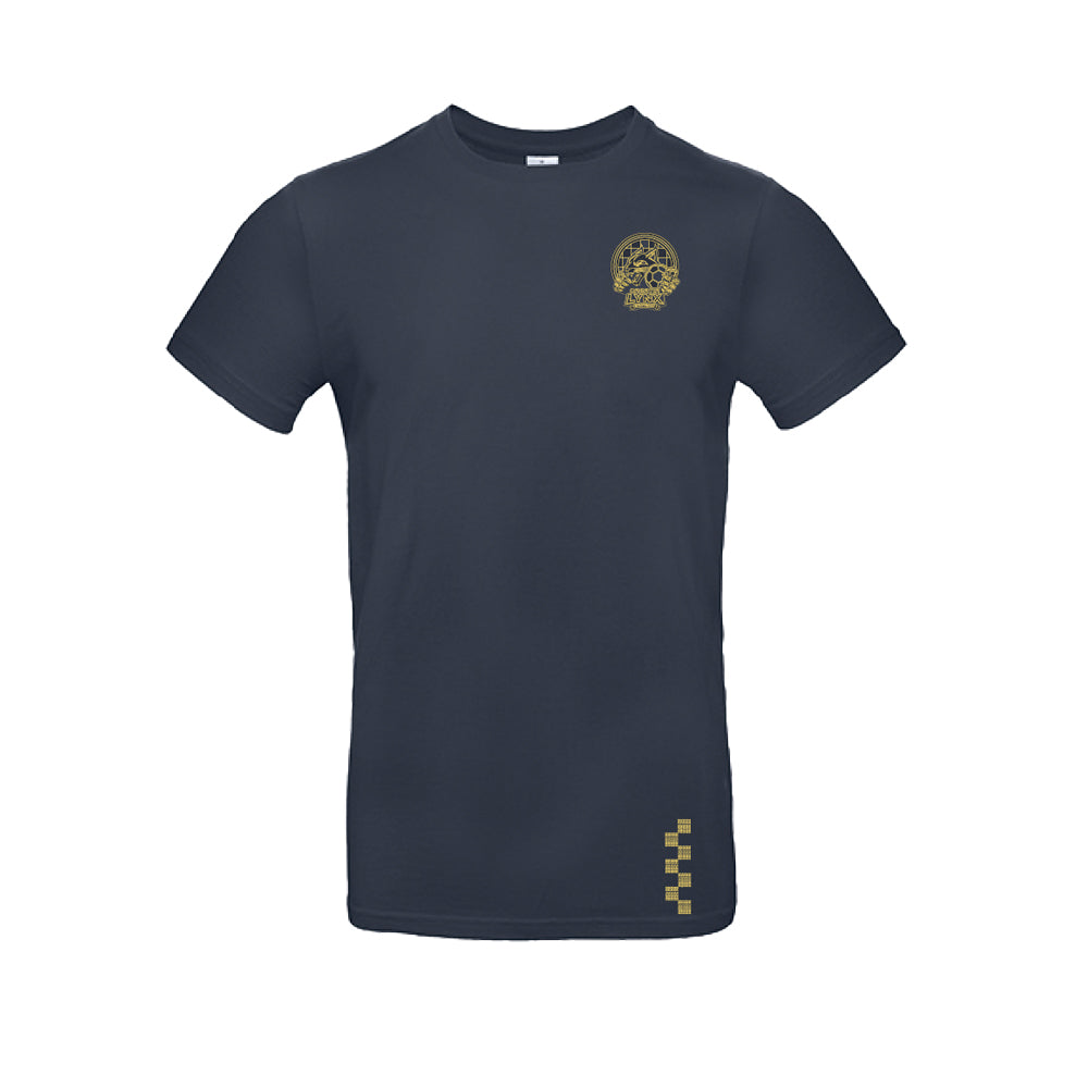 T-Shirt LYNX Logo Gold Navy