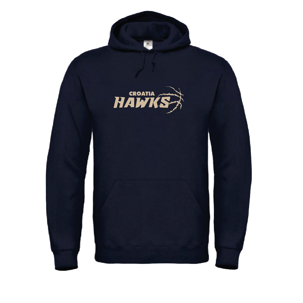 Hoodie - "Hawks Schriftzug Ball" - einfarbig