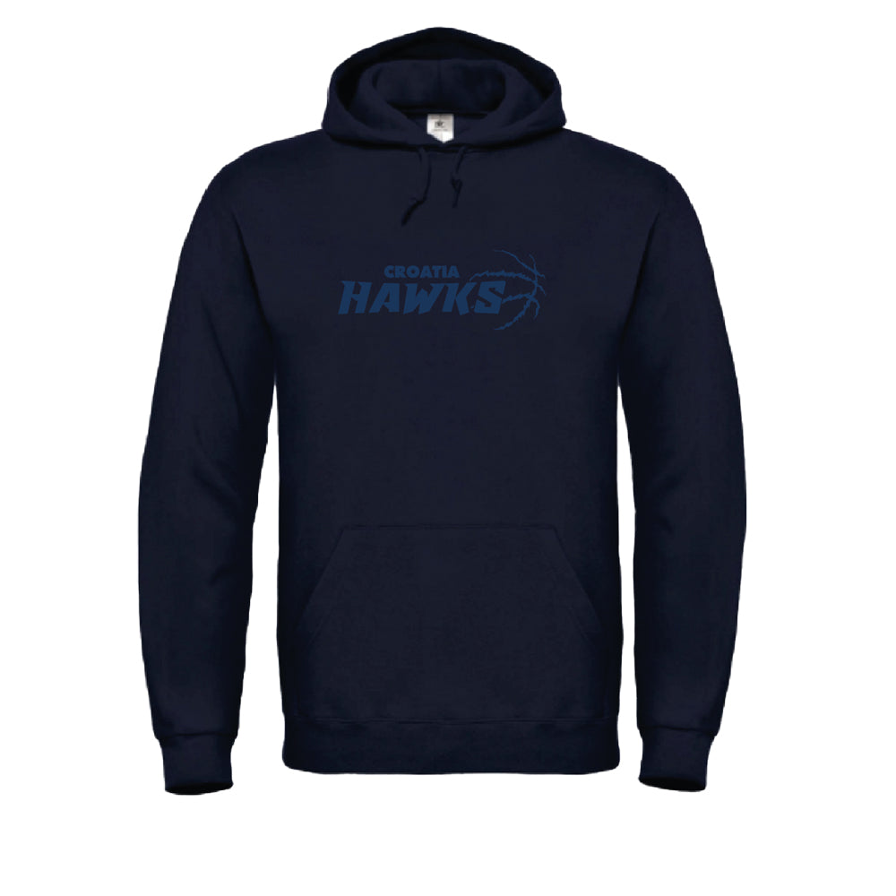 Hoodie - "Hawks Schriftzug Ball" - einfarbig